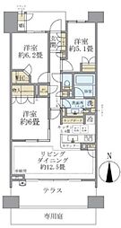 ブリリア品川中延 1階3LDKの間取り