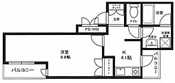 SerenoS2 1Kの間取図画像