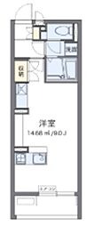 レオネクストボナール ワンルームの間取図画像