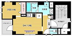 Ｍａｉｓｏｎ Ｋ 2階1DKの間取り