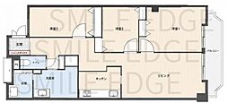 プラザ新大樹本棟 3LDKの間取図画像