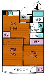 間取図画像 2DK