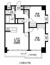 スペリオコート狛江 2LDKの間取図画像