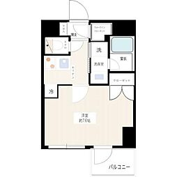 プレシャスハーモニー八王子 1Kの間取図画像