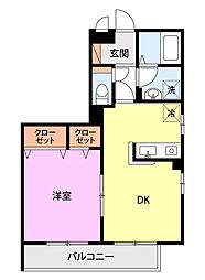セジュール妙高 1LDKの間取図画像
