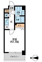HF錦糸町レジデンス 9階1Kの間取り