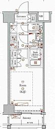 AZEST堀切菖蒲園2 1Kの間取図画像