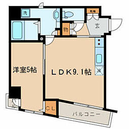 セルカエスタシオン 1LDKの間取図画像