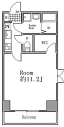 グランデ三ツ沢 1Kの間取図画像