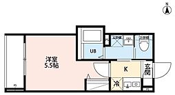 robot home 綾瀬 1Kの間取図画像