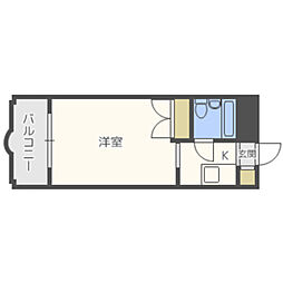 メゾン・ド・セリーズ ワンルームの間取図画像
