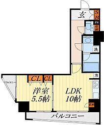 フェリーチェ川口 1LDKの間取図画像