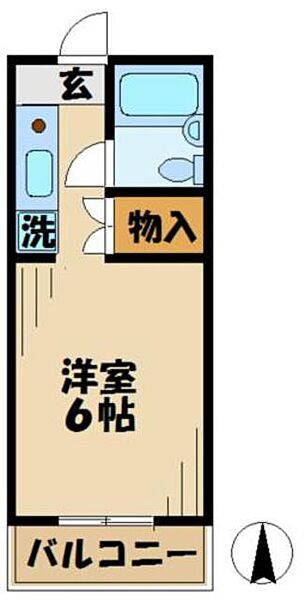 東京都八王子市堀之内３丁目(賃貸マンション1K・4階・17.75㎡)の写真 その2