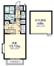 NOUVELLEPIERRE 1Kの間取図画像