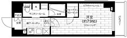 ステージグランデ亀有アジールコート 1Kの間取図画像