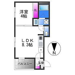 間取図画像 1LDK