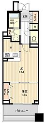 HF銀座レジデンスEAST 1LDKの間取図画像