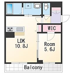 BEREO和歌山駅東 1LDKの間取図画像