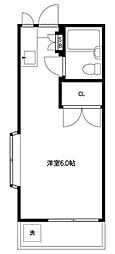 さくらハイツ ワンルームの間取図画像