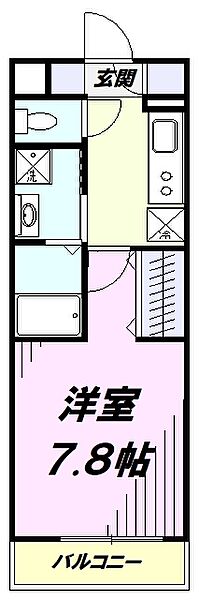 コンプリシテＴ 103｜埼玉県所沢市大字下安松(賃貸アパート1K・1階・26.23㎡)の写真 その2