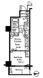 ParkAxis元浅草STAGE 1DKの間取図画像