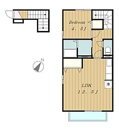 ソフィア相南 1LDKの間取図画像