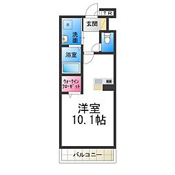 グランメゾンフロール&マリポッサ ワンルームの間取図画像