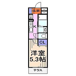 間取図画像 1K