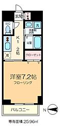 BLUEFOREST 1Kの間取図画像