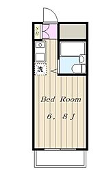 トラスティ永山 3階1Kの間取り
