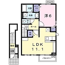 ソフトリー1 1LDKの間取図画像