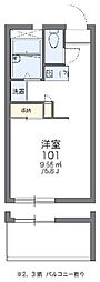 レオパレス北初富 1Kの間取図画像