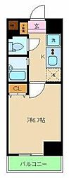 メインステージ西新宿 1Kの間取図画像