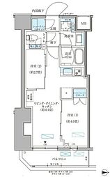 パークアクシス住吉ガーデンスクエア 2LDKの間取図画像
