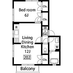 ルミエールＭII1 2階