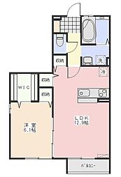 セルティス 1LDKの間取図画像