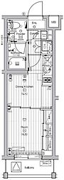 PREMIUMCUBE世田谷♯mo 1DKの間取図画像