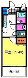 フジパレス水池 1Kの間取図画像