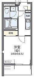 LEONEXTオムライ 1Kの間取図画像