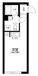京成本線 新三河島駅 徒歩5分の賃貸アパート 1階ワンルームの間取り