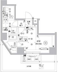 セジョリ東陽町 ワンルームの間取図画像