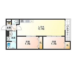 BJ,DA・VINCI 2LDKの間取図画像