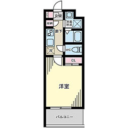 Prime Forest UI 1Kの間取図画像