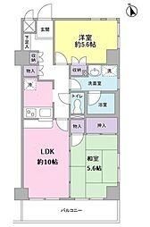 エクレール上池台 2LDKの間取図画像