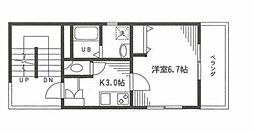 メゾン東長崎 1Kの間取図画像