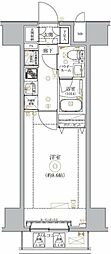 GENOVIA南千住IXskygarden 1Kの間取図画像