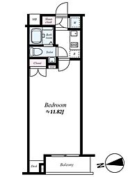 BeverlyHomes大泉学園2 1Kの間取図画像
