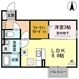MaisondeTruth 1LDKの間取図画像
