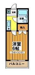 テラーサ・ブランカ 1Kの間取図画像