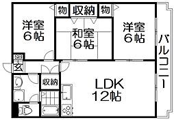 メゾンエスポワール 3LDKの間取図画像